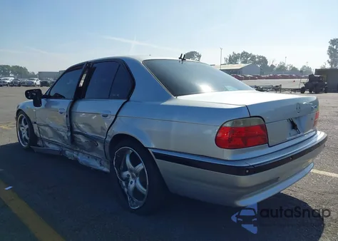 2001 BMW 740Ia from USA, damaged, VIN WBAGG83401DN83622